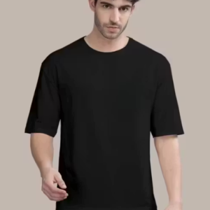 Chughz Latest Pure Cotton Round Neck Half Sleeve Oversized Baggy Fit Drop Shoulder T-Shirt for Men