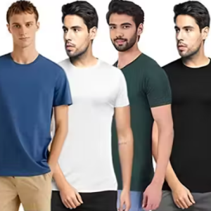 CHUGHZ Solid Polyester Fit Half Sleeves T-Shirt for Men