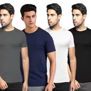 CHUGHZ Solid Polyester Fit Half Sleeves T-Shirt for Men