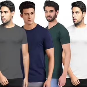 CHUGHZ Solid Polyester Fit Half Sleeves T-Shirt for Men
