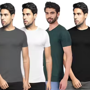 CHUGHZ Solid Polyester Fit Half Sleeves T-Shirt for Men