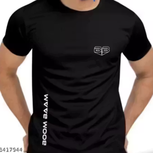 Men's Polyester Round Neck T-shirt