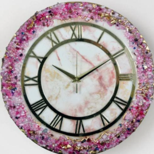 Resin Handmade Pink Color With Different Types Of Stone