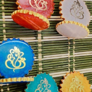 Resin Handmade Ganesha Stands Combo Pack of 5