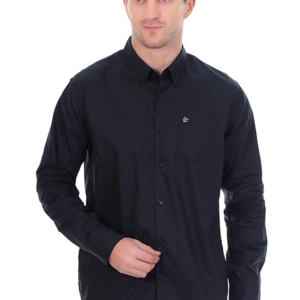 Black Slim Fit Casual Shirt