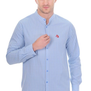 Light Blue Slim Fit Casual Shirt