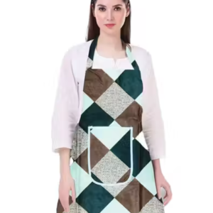 Kitchen Apron- Waterproof /Oil-Proof - Adjustable Aprons with Pockets for Women Men Washable - Pack of 1 (color As per availibility)