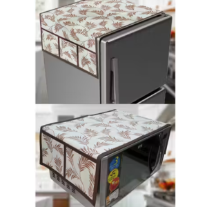 Krishna E premium quality water proof Fabric Fridge Cover with 1 pec Oven Cover,Water proof Fabric, Set of 2 pec