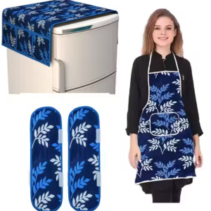 Classy Stylish Fridge Top Cover & Apron (Pack Of 2)