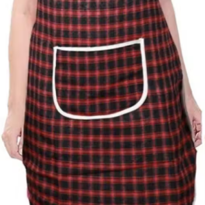 100% Cotton Apron Red Check