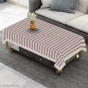 Samridhi Premium Quality , Matty Fabric Centre Table Cover, 4 Seater Table Cover, 40 x 60 inches Table Cover, Centre Table cover for Home