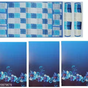 Nicasa HD Premium Quality combo of fridge top, 2 pec handle and 3 mats-set of 6 pieces