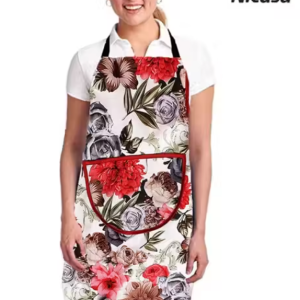 Nicasa Kitchen Apron- Waterproof /Oil-Proof - Adjustable Aprons with Pockets for Women Men Dishwashing