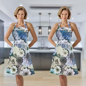 Kitchen Apron - Waterproof / Oil proof - Adjustable Aprons with pockets for Women and Men, Washable - Pack of 2 Aprons (colors as per availabilty)