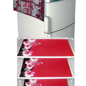 Fridge Cover With 6 Utility Pockets and 3 Piece Mat
