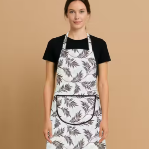 Samridhi Floral print waterproof Ktichen Apron for Women with front pocket, for kitchen, Home , Dusting use.
