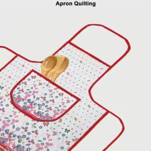 Samridhi Quilted Floral print waterproof Ktichen Apron for Women with front pocket, for kitchen, Home , Dusting use. Pack of 1 Apron