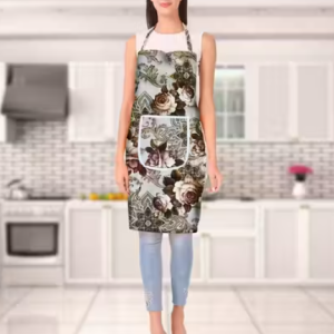 NICASA Kitchen Apron- Waterproof /Oil-Proof - Adjustable Aprons with Pockets for Women Men Washable - Pack of 1 (color As per availibility)