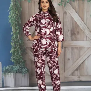 SIMRAN MAROON SHIRT PANT