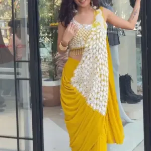 D 24 Morni Ready to Wear saree Mustard