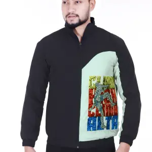 Light Green Lycra Blend Polyester Zipper Solid Full Sleeve Sports Jacket For Men