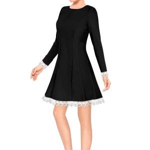 Women Round Neck Fit & Flare Dress