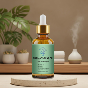 Anti Acne Nabhi Oil (15ml) for Reducing Breakouts, Pimples & Inflammation | 100% Ayurvedic Belly Button Oil for Glowing Skin & Blood Purification