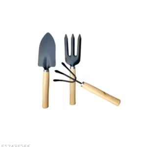 Garden Tools Set of 3 – Cultivator, Hand Fork & Trowel | Gardening Tool Kit for Home Garden