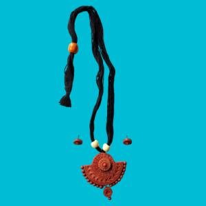 Terracotta Jewellery Set for Women | Ethnic Handmade Clay Necklace and Earrings