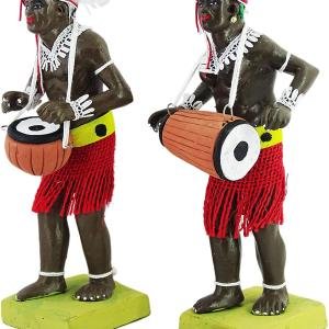 SIMONART AND PRINTING Clay Handicrafts – Tribal Couple Figurine for Home Decor | Handmade Decorative Sculpture