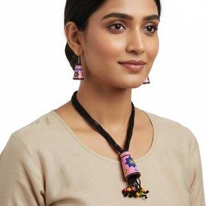 Handmade Terracotta Clay Jewelry Necklace Set for Women & Girls