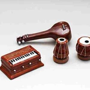 Clay Handicrafts Musical Instruments – Handmade Decorative Miniature Instruments for Home & Office Decor