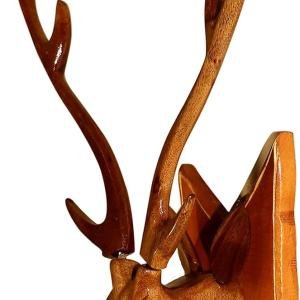 Handicrafts Wooden Wall Hanging – 35 cm | Handmade Wooden Home Decor for Living Room, Bedroom & Office