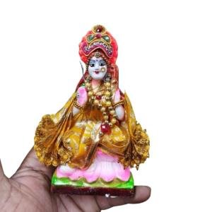 Handmade Saraswati Murti – Small Pooja Room Idol, 10 cm Home Temple Decoration