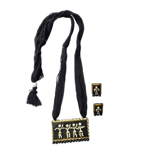 Handmade Terracotta Necklace Set for Women & Girls – Ethnic Handmade Necklace and Earring Jewellery Set