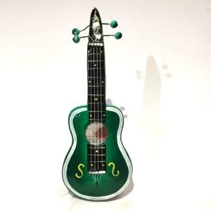 Handicrafts Clay Guitar – 18 cm | Handmade Decorative Guitar for Home Decor
