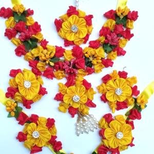 SIMONART AND PRINTING Fabric Jewellery Set – Handmade Ethnic Necklace & Earrings for Women