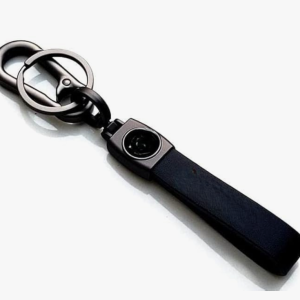 Mahi-ndra Premium Leather Keychain with Metal Carabiner Clip