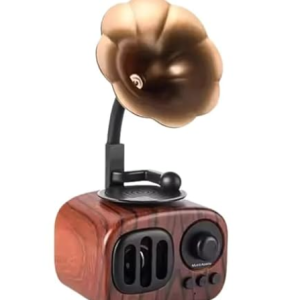 Retro Classic Vintage Phonograph Player Design Portable Bluetooth Speaker with Retro Look Strong Bass