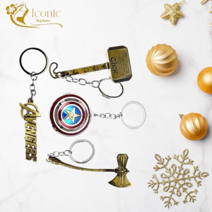 Marvel Avenger metal Keychain and Keyring (Pack of 4) Metal Keychain for Bike