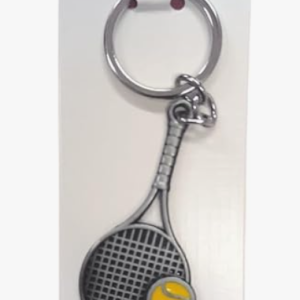 Tennis Sports Key Chain, Metal, Multicolor