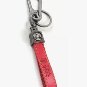 RE Bike Keychain II Leather Keychain with Locking Metal Hook