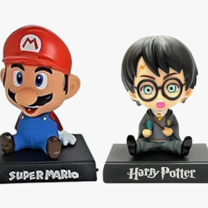 Super Heros Action Figure Limited Edition Bobblehead with Mobile Holder for Car Dashboard, Office Desk & Study Table