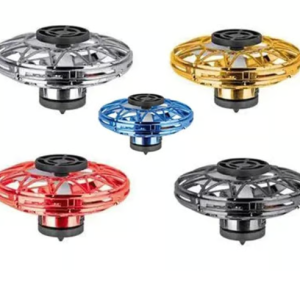 Fingertip Upgrade Flight Gyro Flying Spinner Decompression Toy for Kids Adults Hand Operated UFO Fly Spinner Led Light Outdoor Fun Game USB Rechargeable Pack of 1