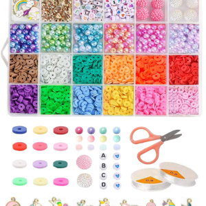 LERUBGA 2000+ Bracelet Making Kit for Girls, DIY Jewellery Making Craft Set with Beads & Unicorn Charms, Art & Craft Gift (5–12 Years)