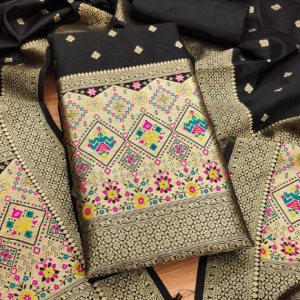 Banarasi silk Unstitched Suit Material