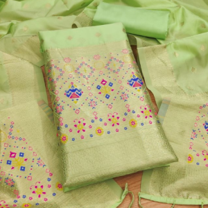 Banarasi silk Unstitched Suit Material