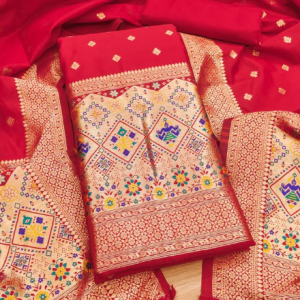 Banarasi silk Unstitched Suit Material