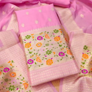 Banarasi silk Unstitched Suit Material
