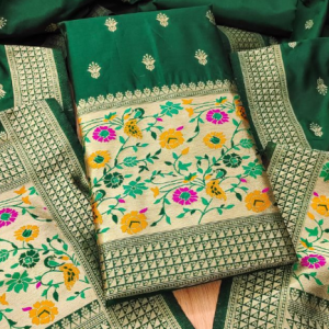 Banarasi silk Unstitched Suit Material